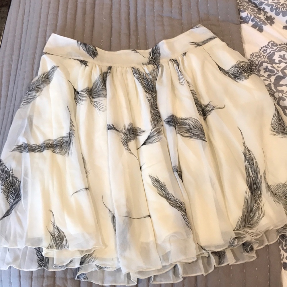 Feather Mini Skirt